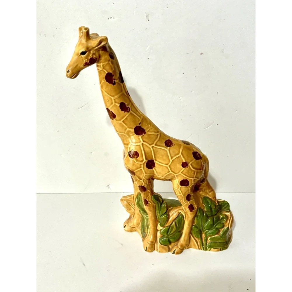 Vintage Ceramic Giraffe Decor Figure 12